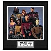 Star Trek The Next Generation Small Signed Framed Cast Photo